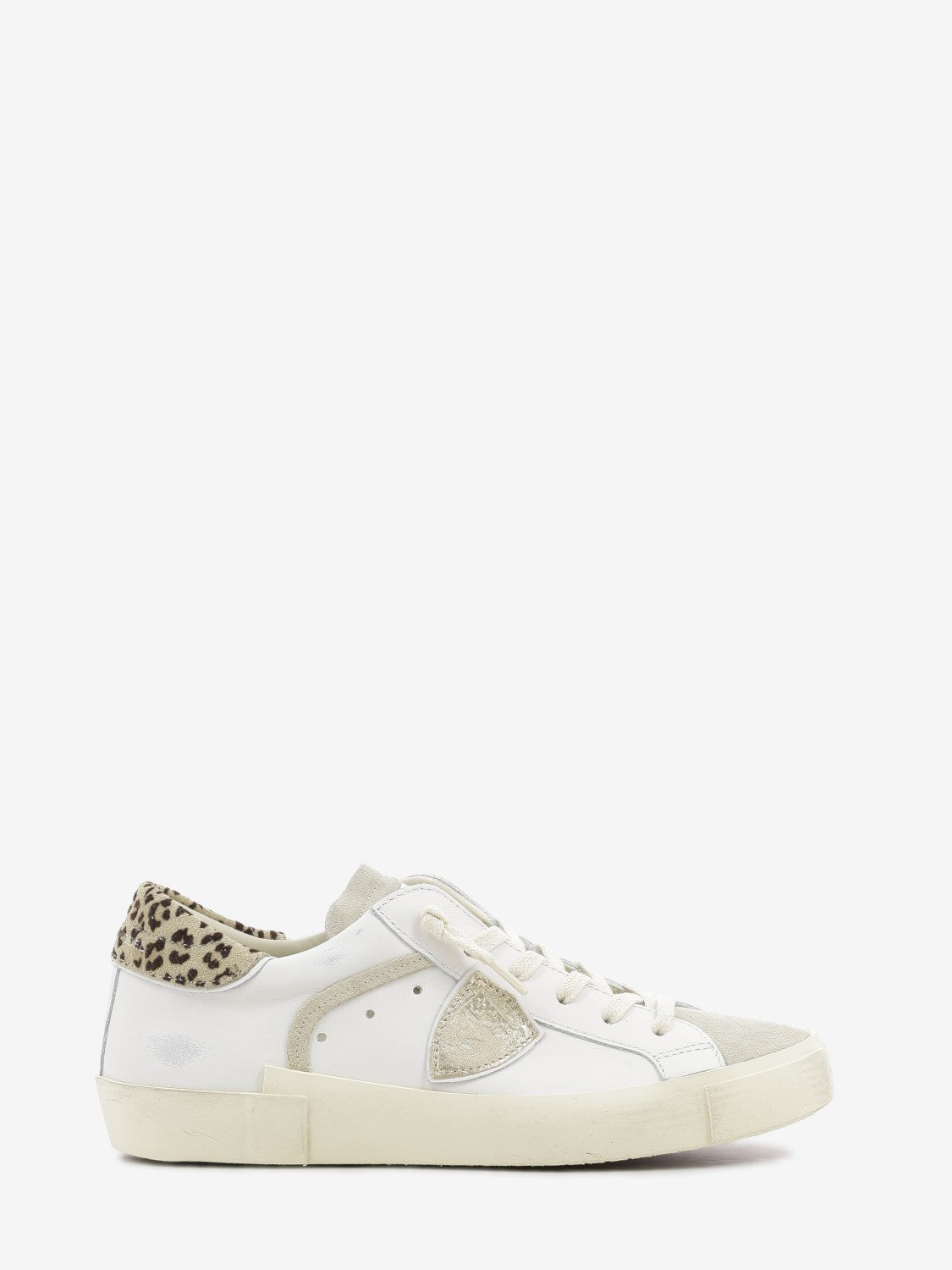 PRSX Low calf leo white / mud