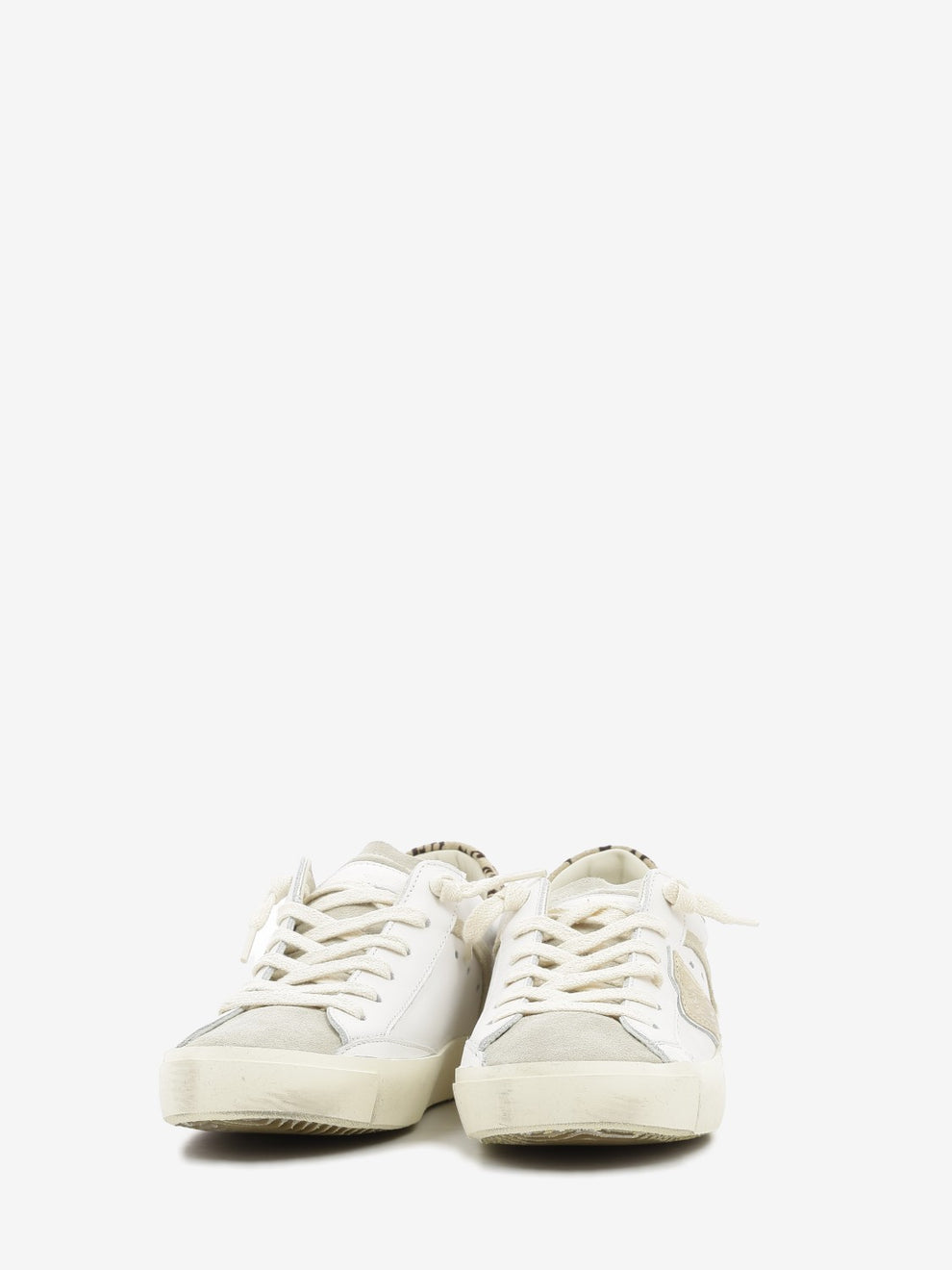 PRSX Low calf leo white / mud