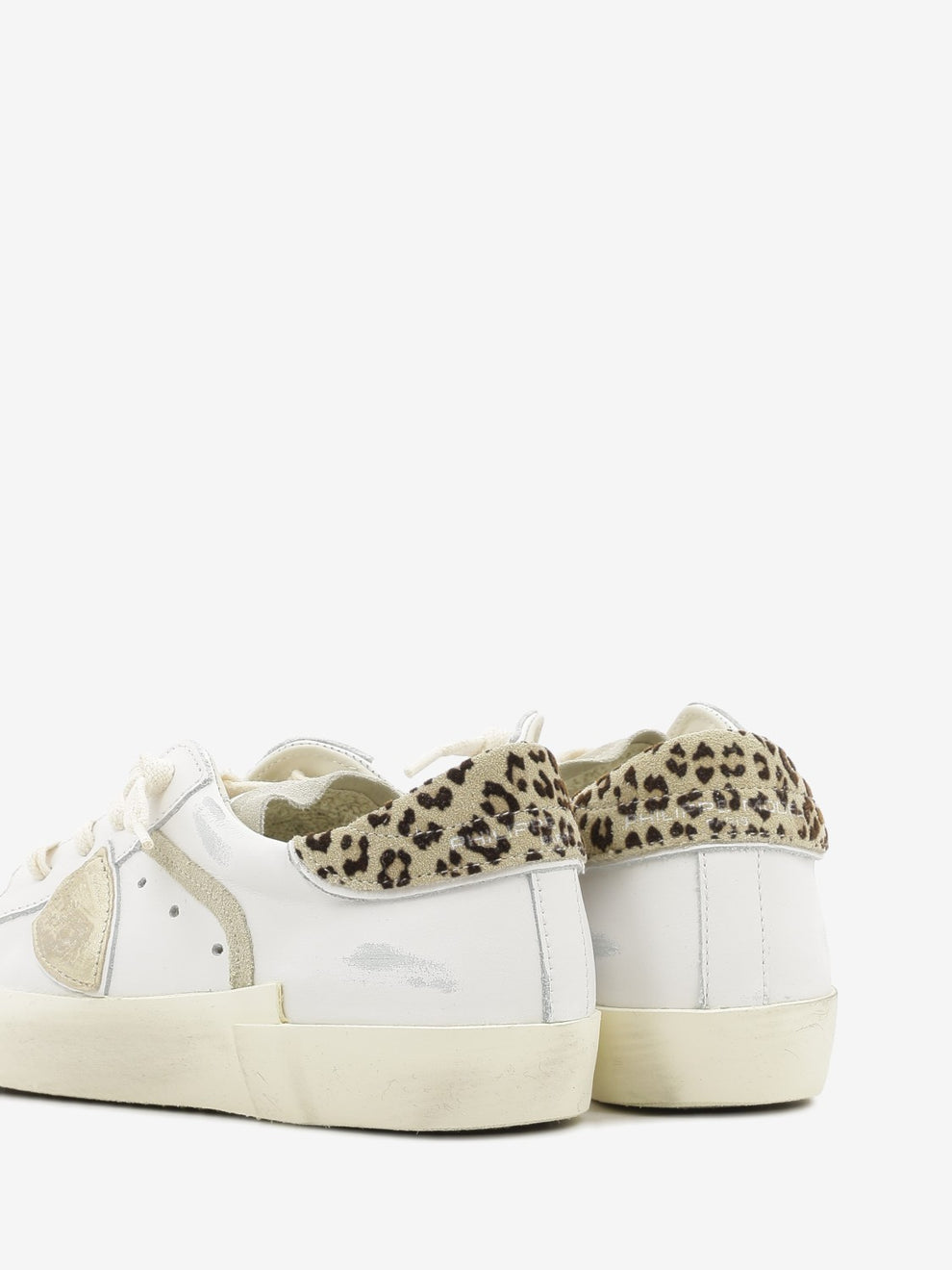 PRSX Low calf leo white / mud