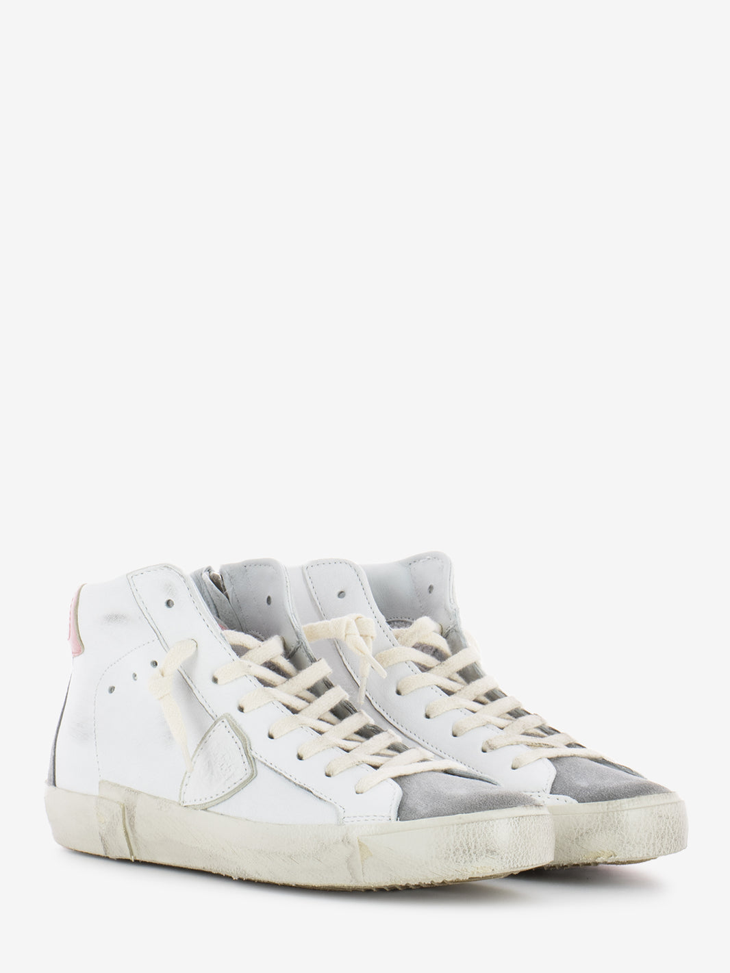 Prsx high woman vintage mixage blanc / anthracite