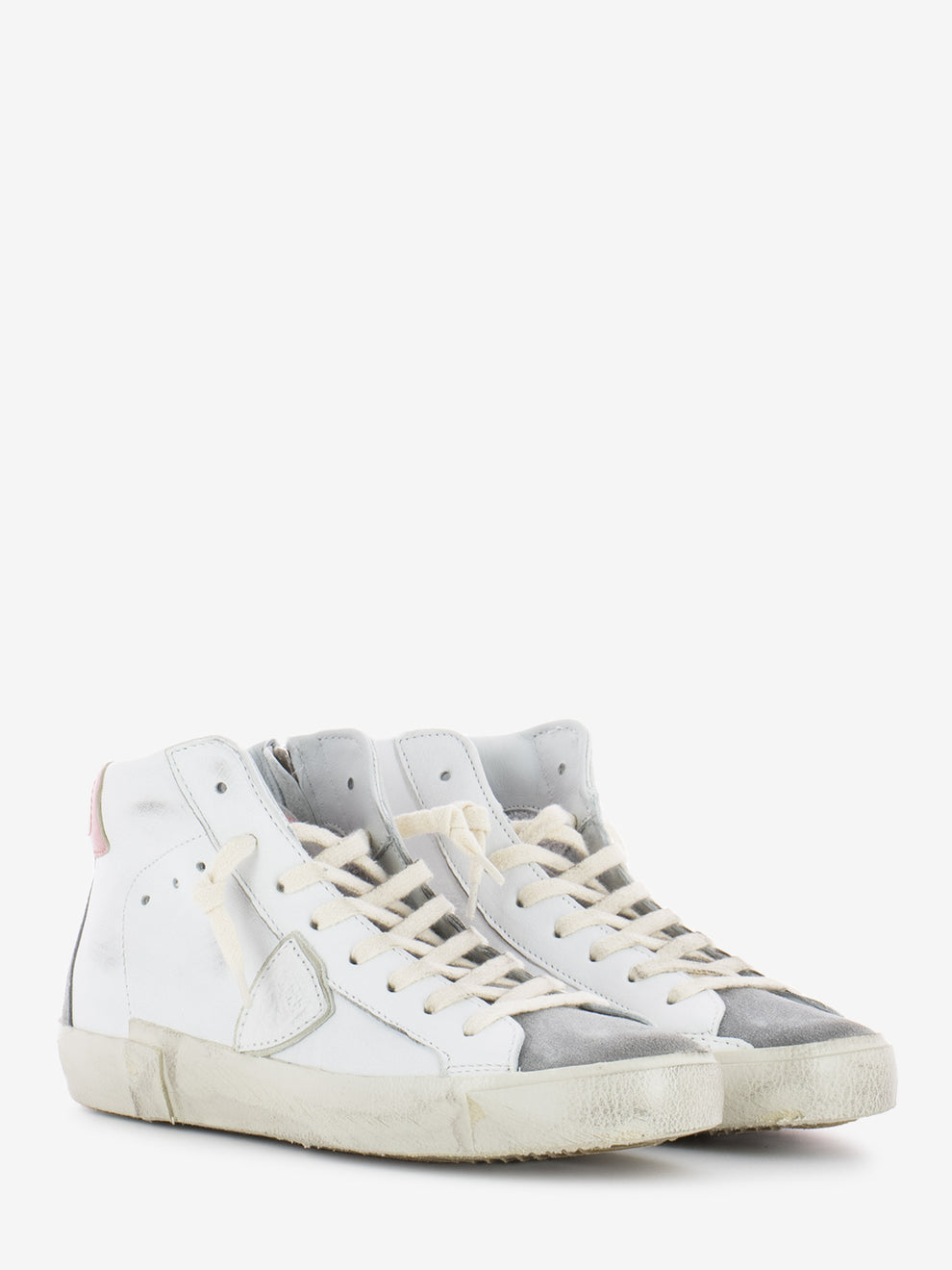 Prsx high woman vintage mixage blanc / anthracit