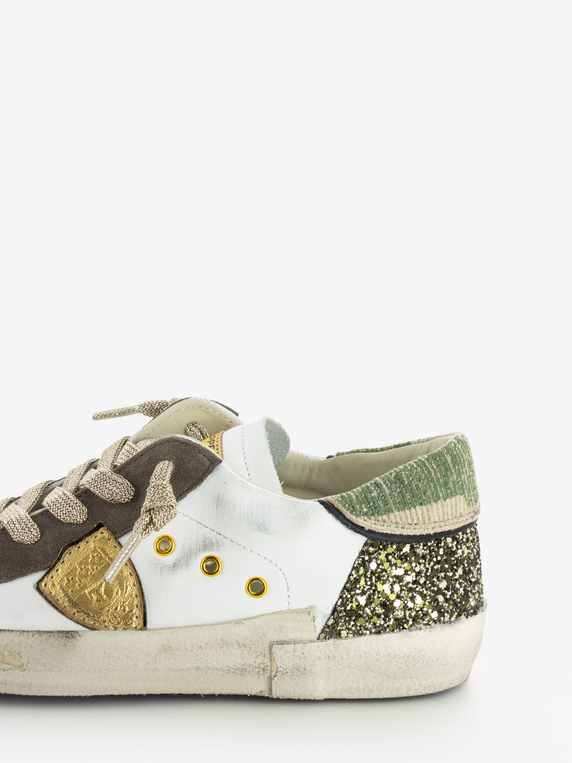 PRSX Low Camou glitter blanc / vert