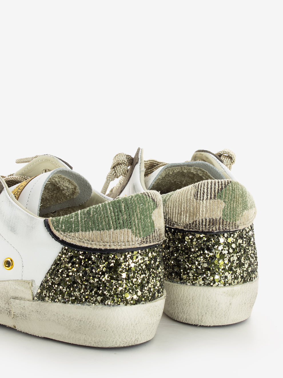 PRSX Low Camou glitter blanc / vert