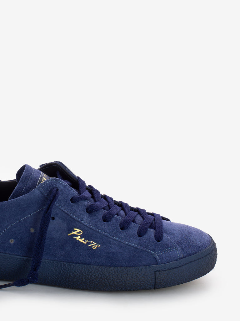 PHILIPPE MODEL - Prsx low man Daim '70 bleu