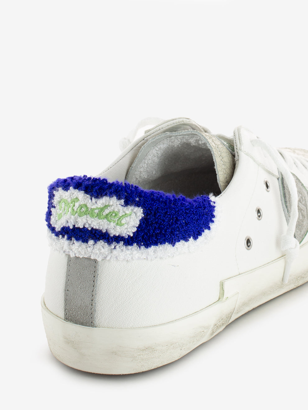 Prsx Low Man Veau Eponge blanc / bleu