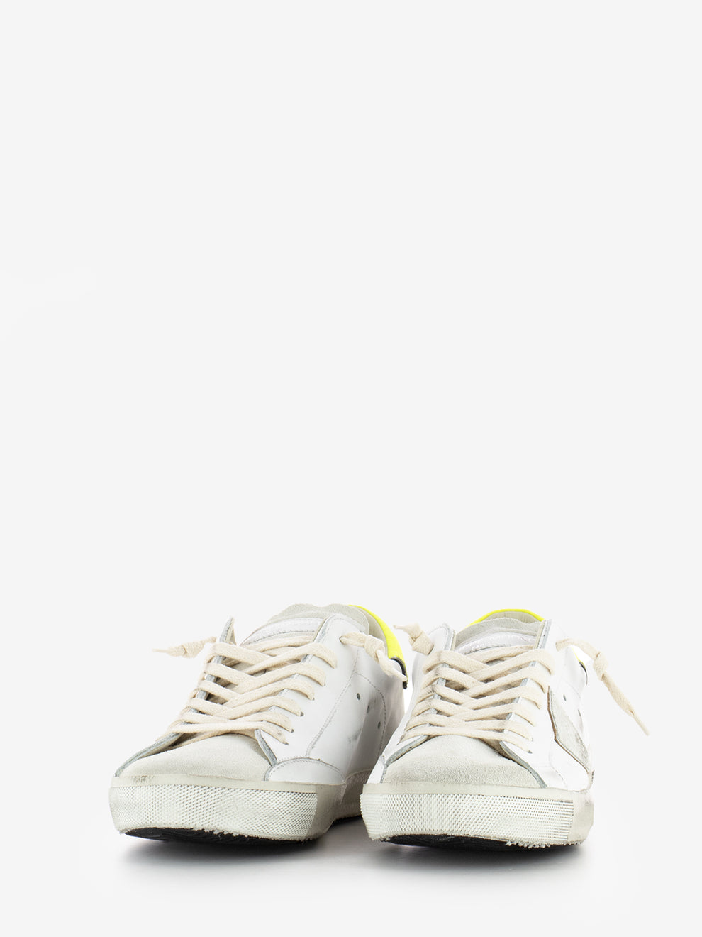PRSX Low Man Veau tennis blanc / jaune