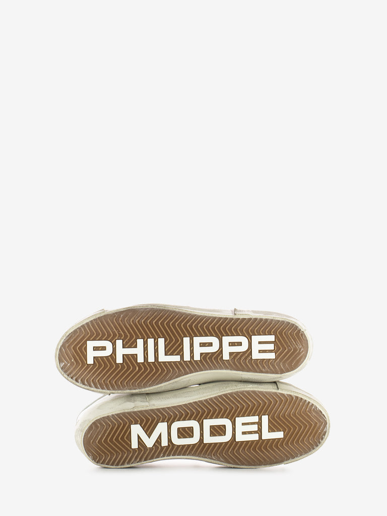 PHILIPPE MODEL - Prsx low man vintage gris / azul