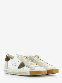 PRSX Low Veau Daim Pop blanc / brun