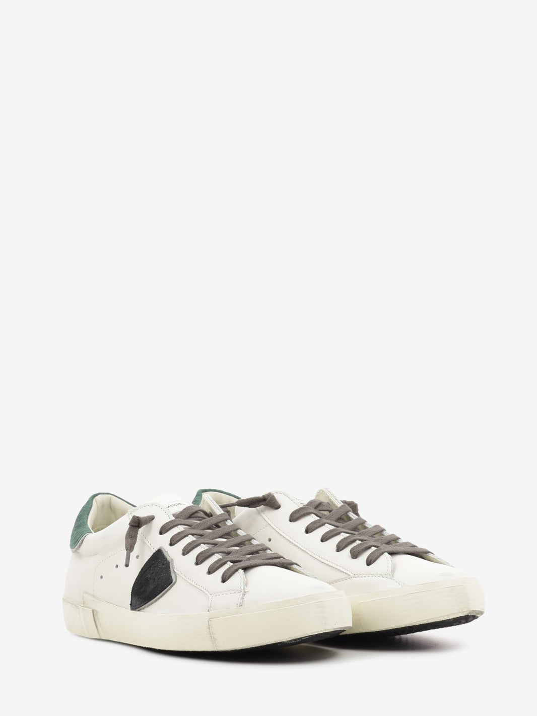 PRSX Low Veau Daim Pop blanc / vert