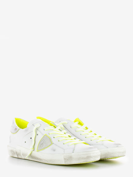 Prsx low veau neon blanc / jaune