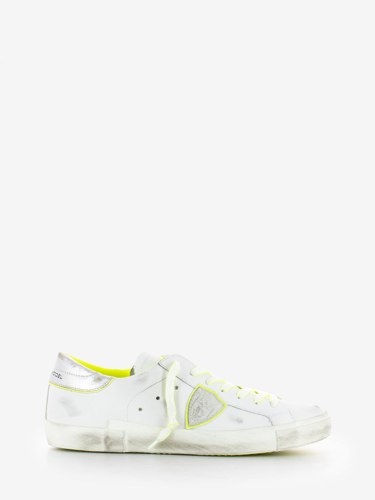 PHILIPPE MODEL - Prsx low veau neon blanc / jaune