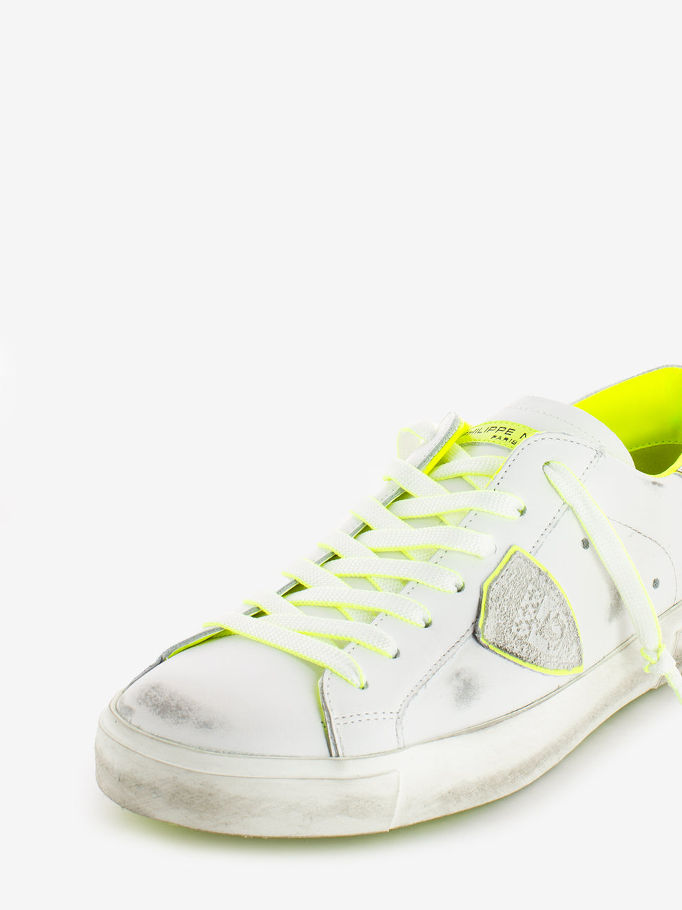 Prsx low veau neon blanc / jaune