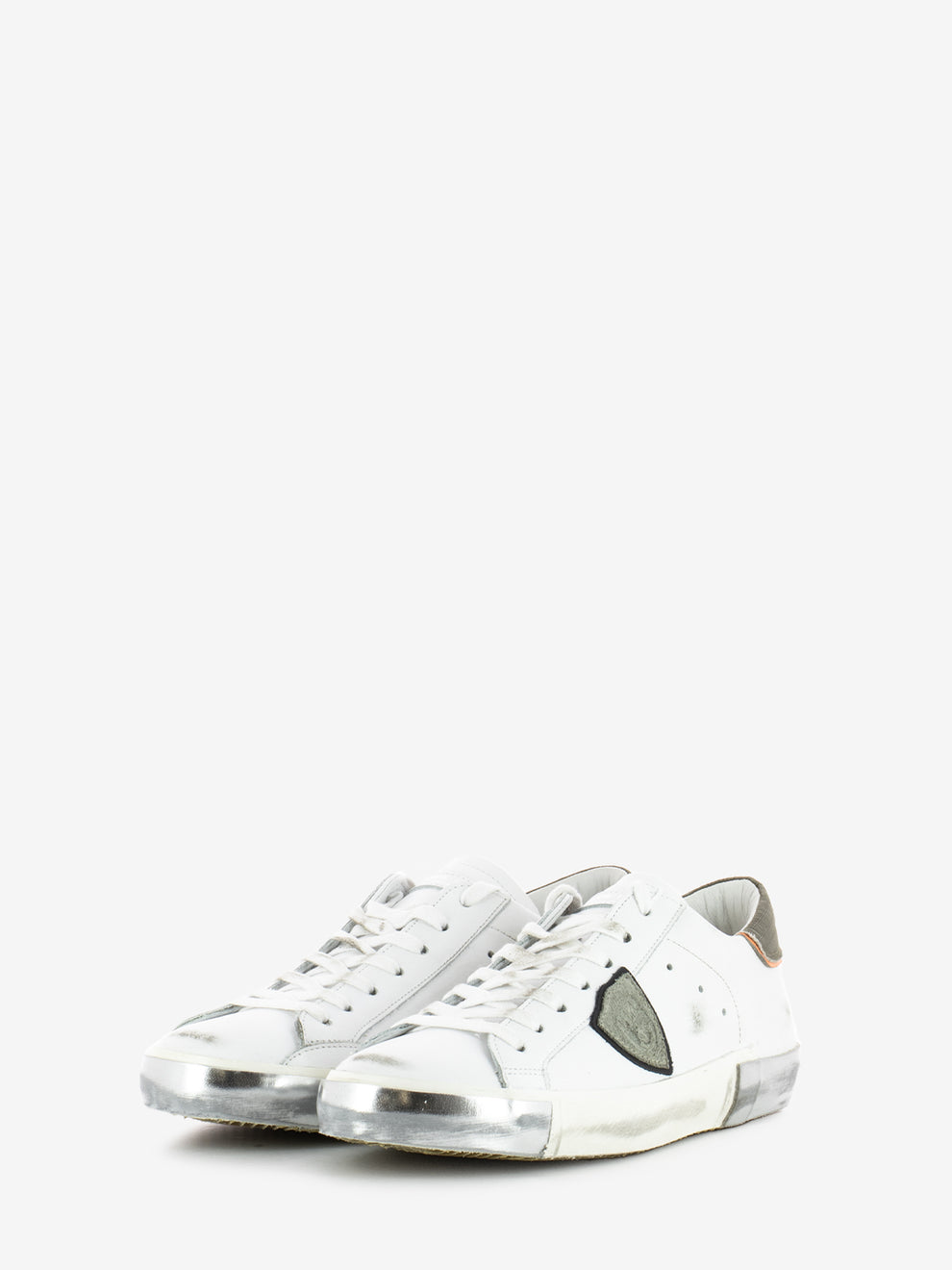 Prsx low white technical veau