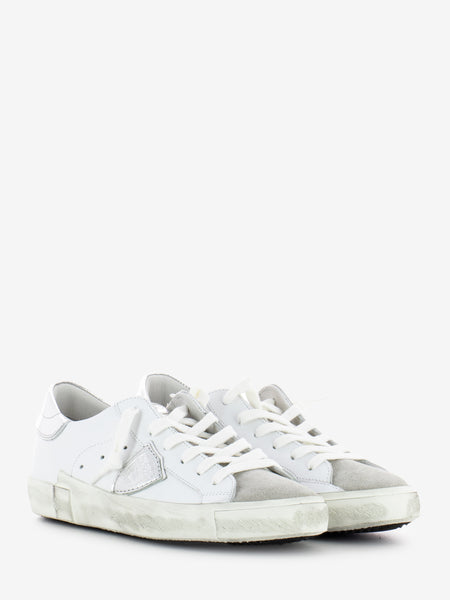 Prsx Low Woman basic blanc / argent