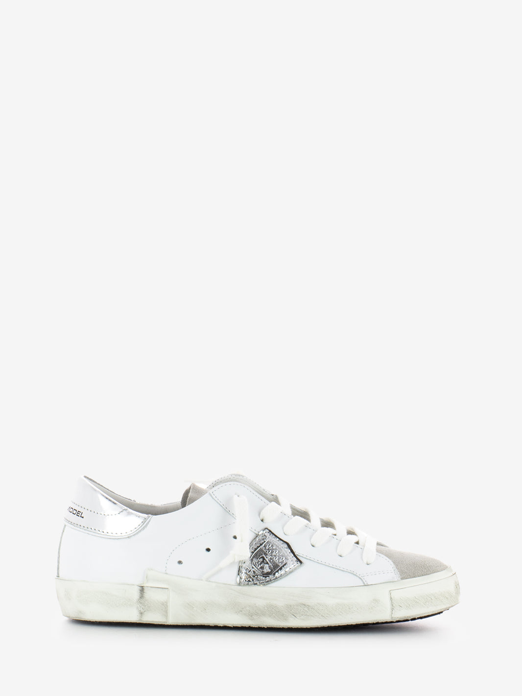 Prsx Low Woman basic blanc / argent