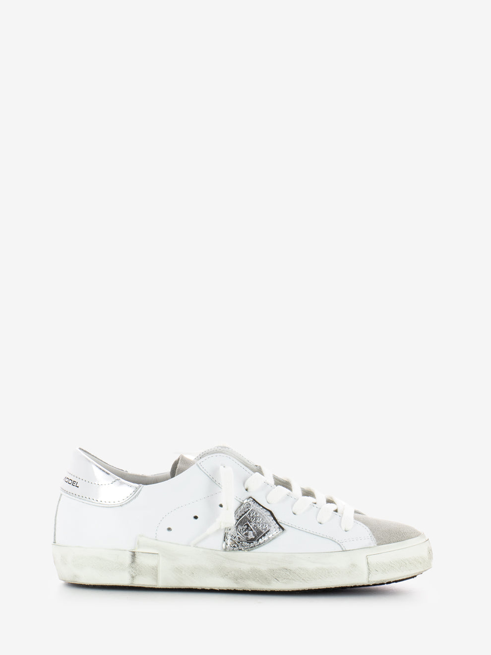 Prsx Low Woman basic blanc / argent
