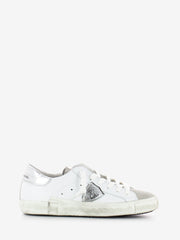 PHILIPPE MODEL - Prsx Low Woman basic blanc / argent