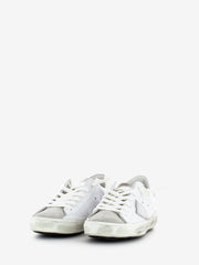 PHILIPPE MODEL - Prsx Low Woman basic blanc / argent