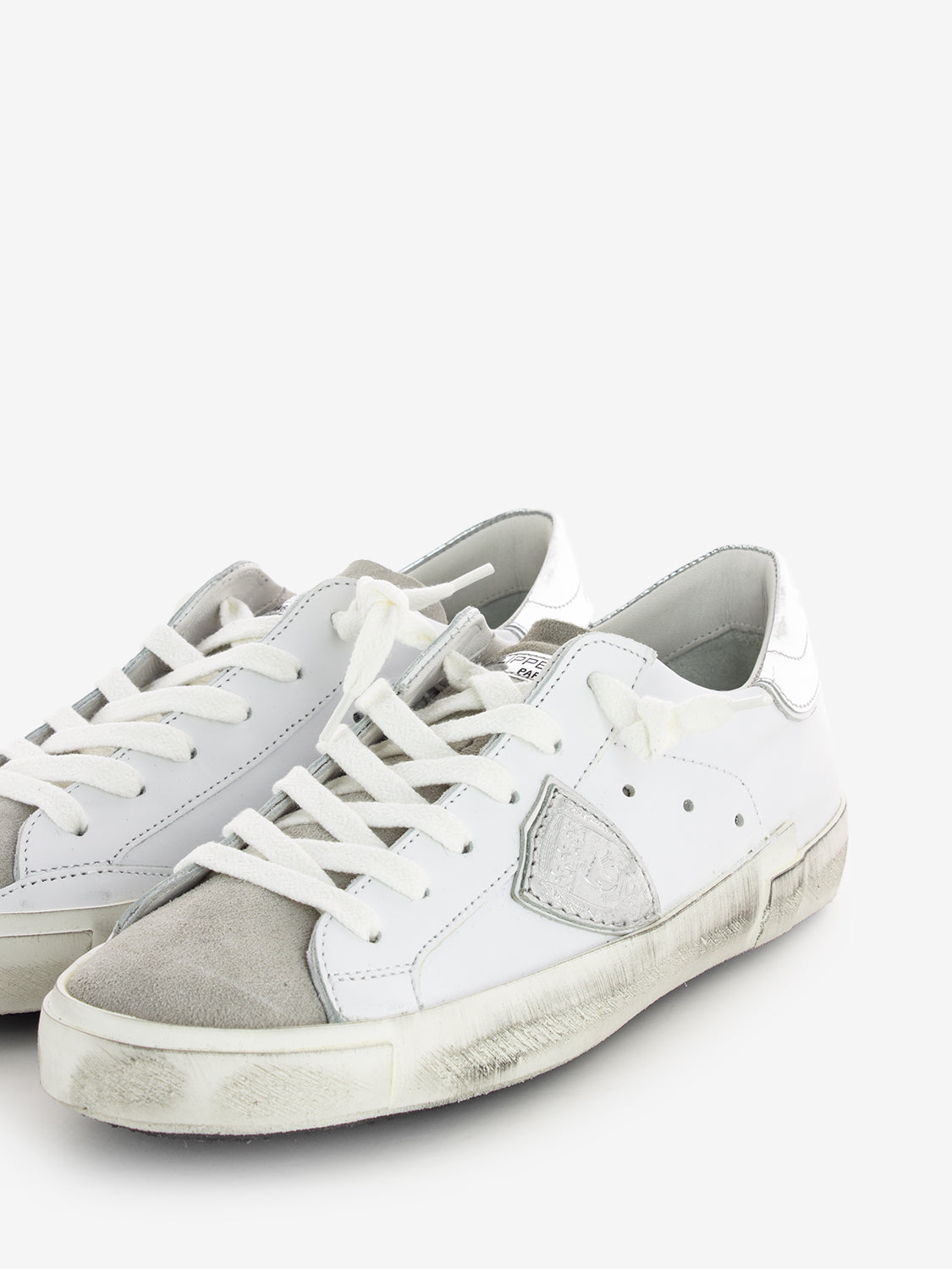 Prsx Low Woman basic blanc / argent