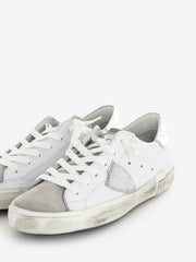PHILIPPE MODEL - Prsx Low Woman basic blanc / argent