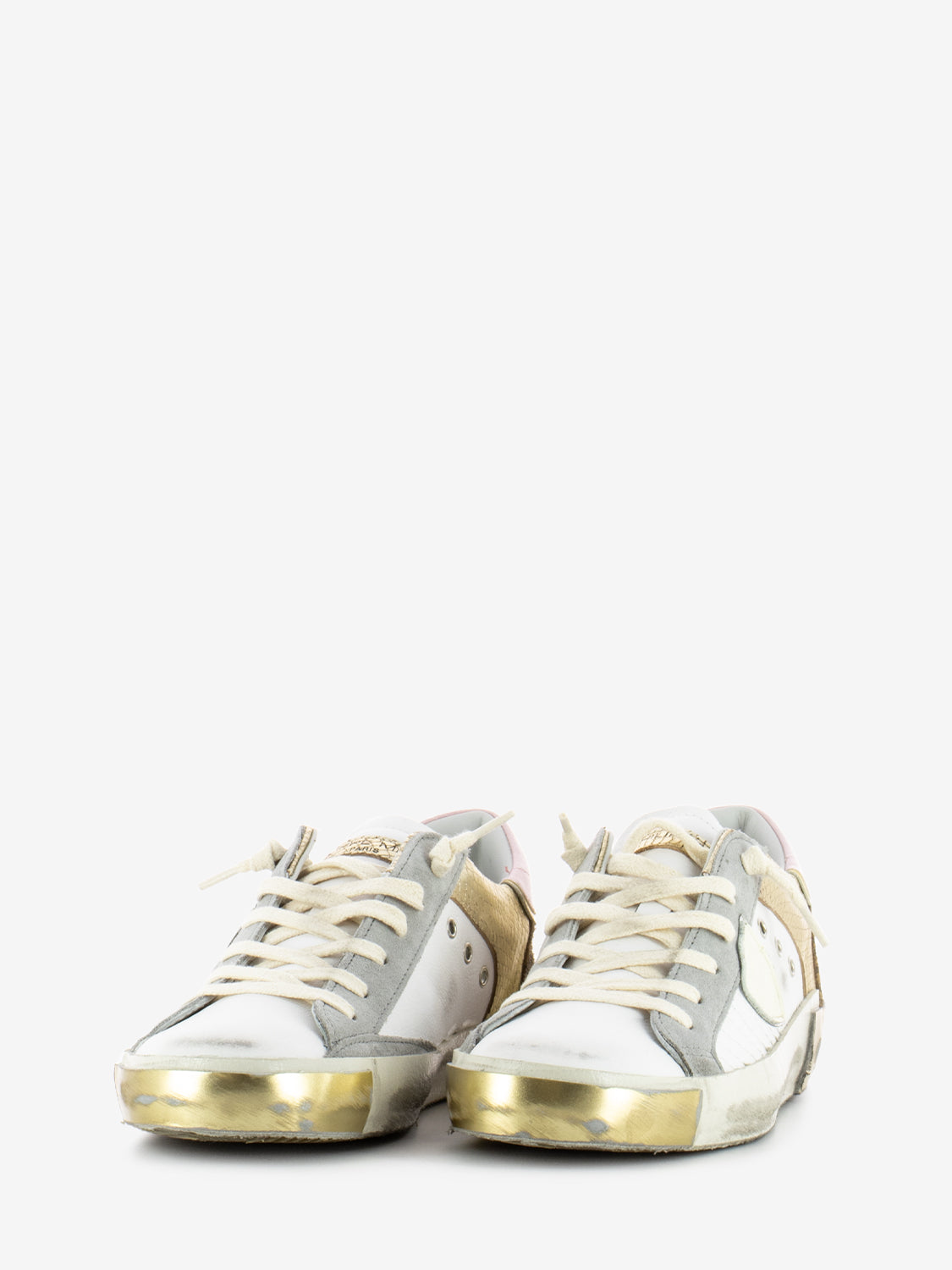 Prsx Low Woman mix animalier pop / blanc or