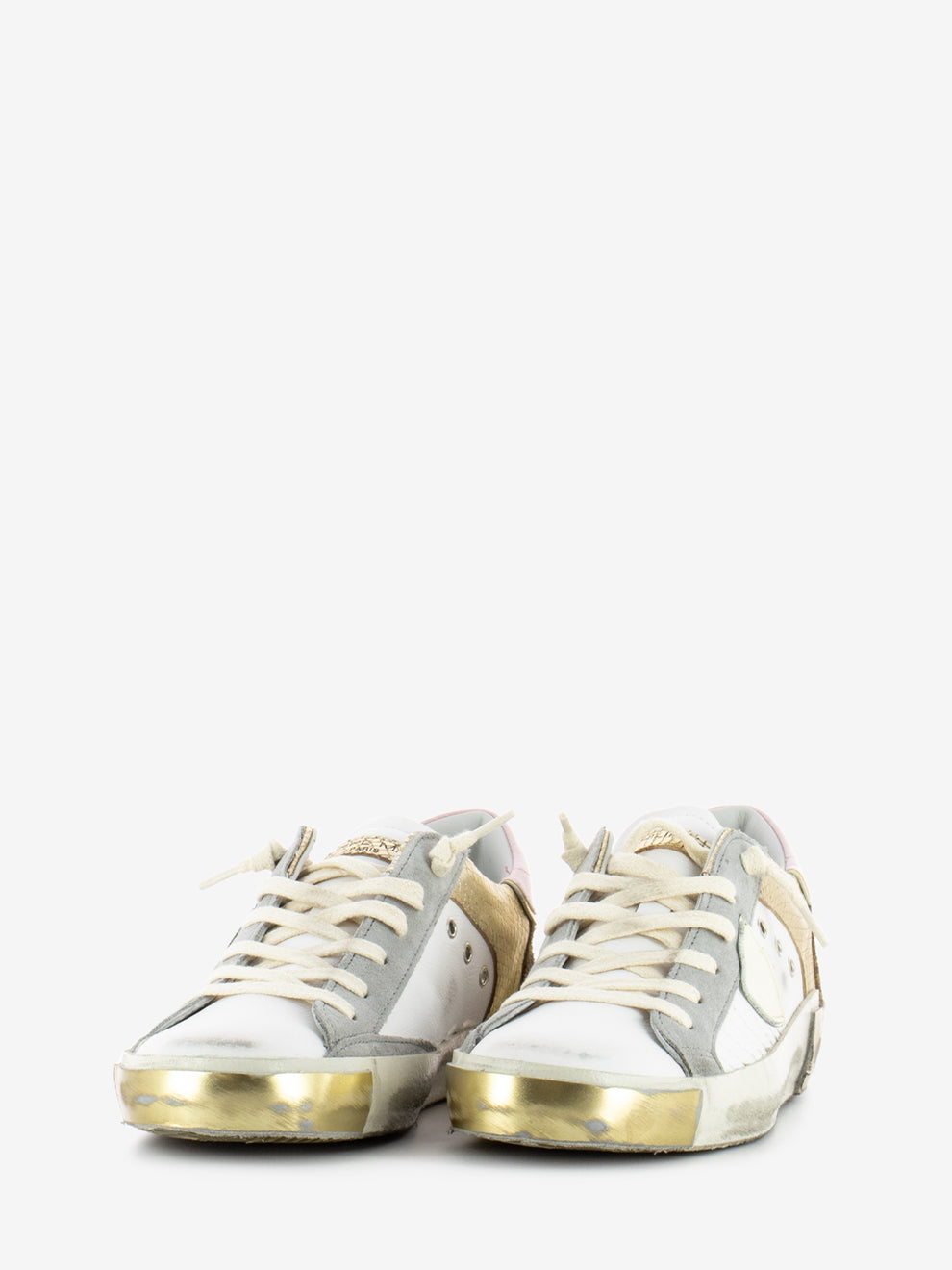 Prsx Low Woman mix animalier pop / blanc or
