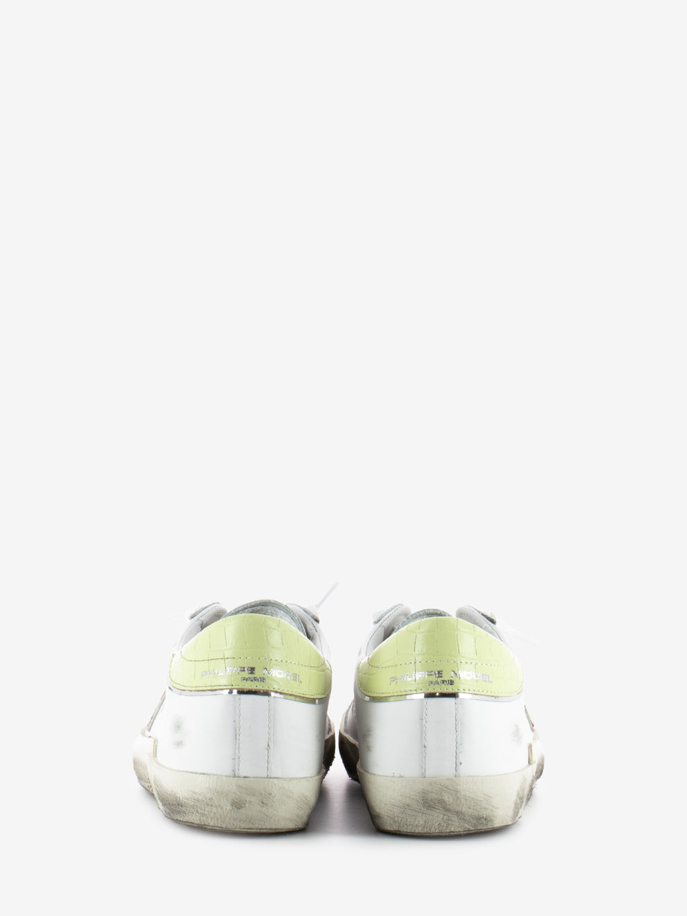 Prsx low woman veau croco pop blanc / jaune
