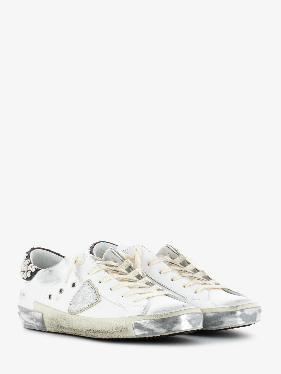 Prsx Low Woman Veau Goujons blanc