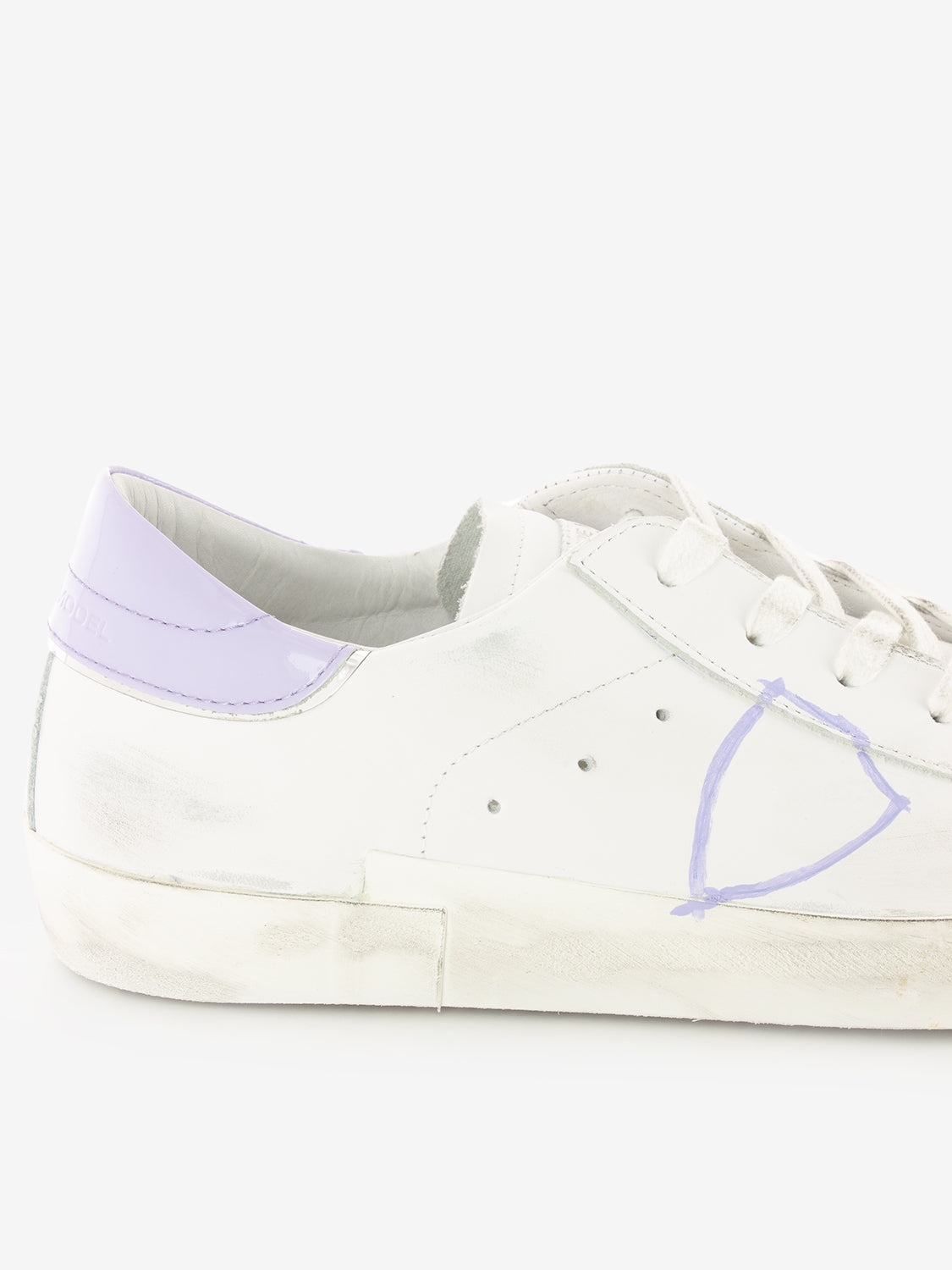 ★Philippe Model(Women)★PRSX Low★Veau Broderie Philippe Model PRSX Low Sneaker in Denim Veau Mixa