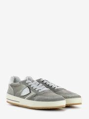 PHILIPPE MODEL - Sneakers Nice Low pony metal / argent