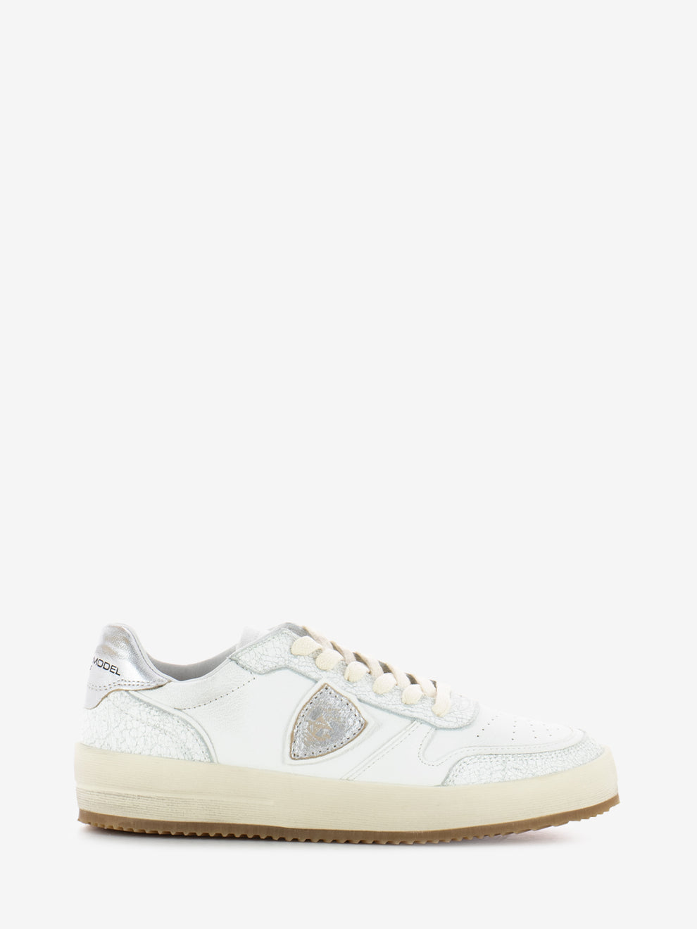 Sneakers Nice Low vintage metal / blanc