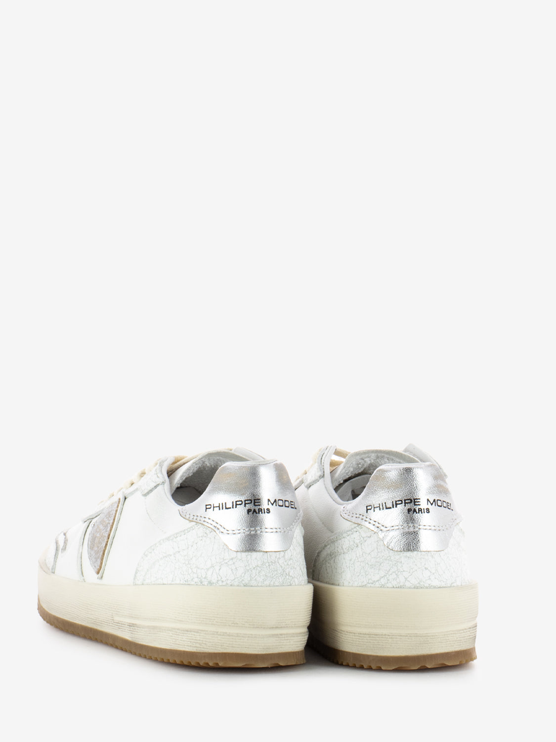 Sneakers Nice Low vintage metal / blanc