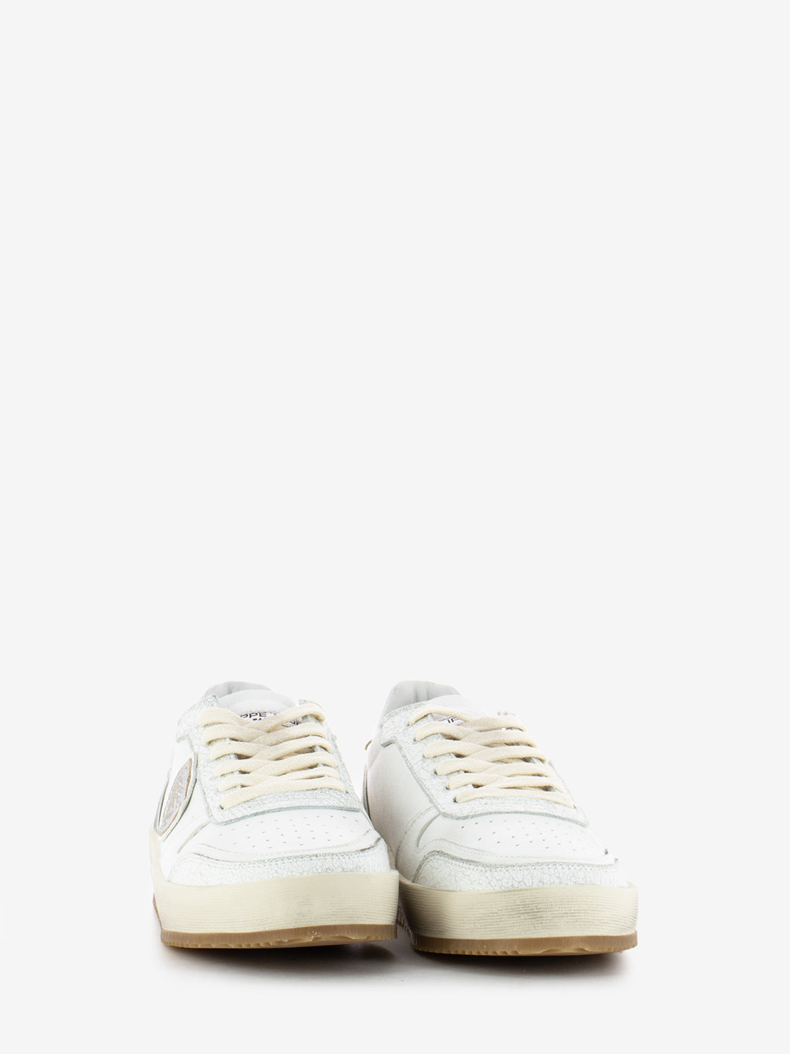 Sneakers Nice Low vintage metal / blanc
