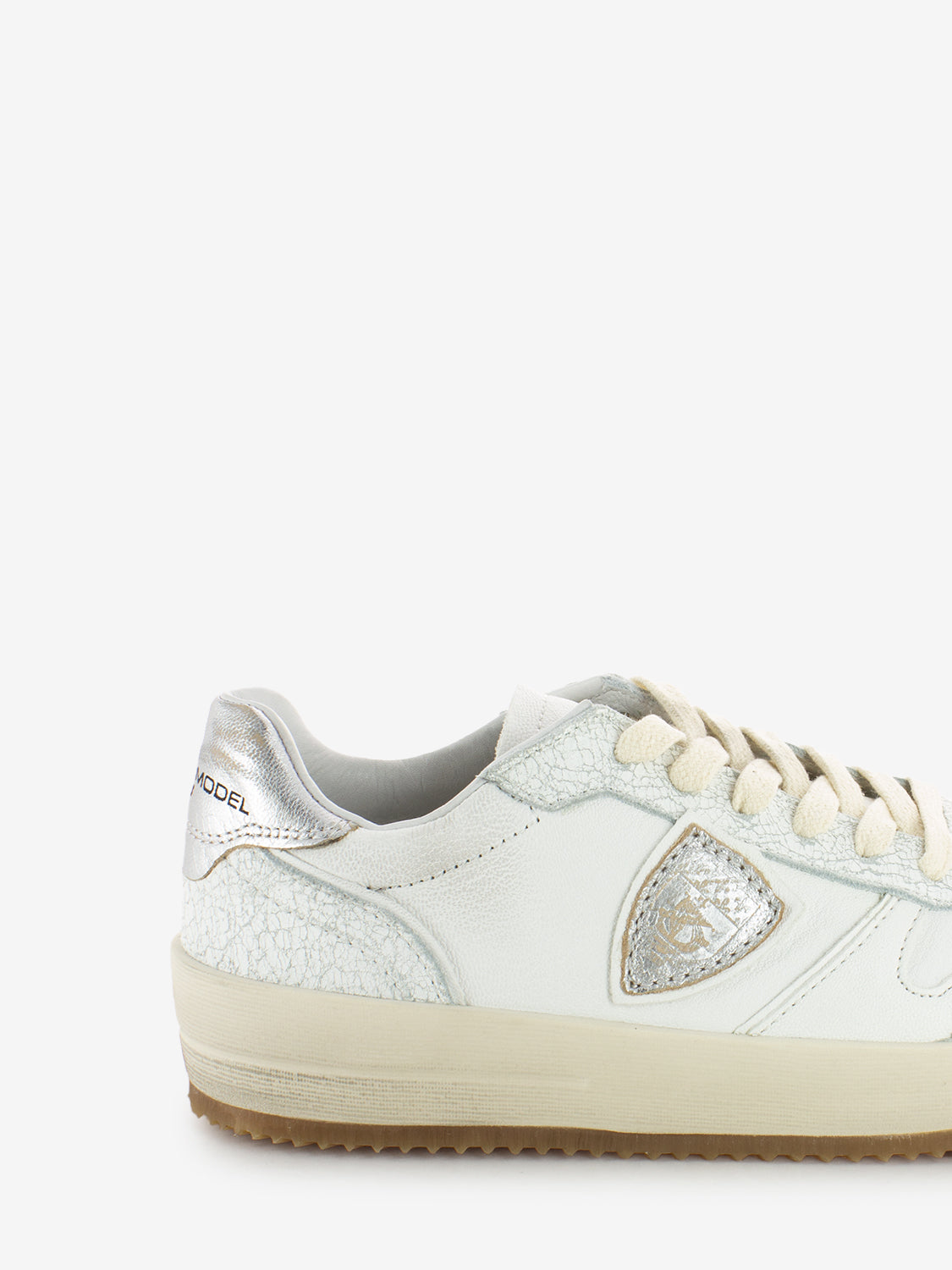 Sneakers Nice Low vintage metal / blanc