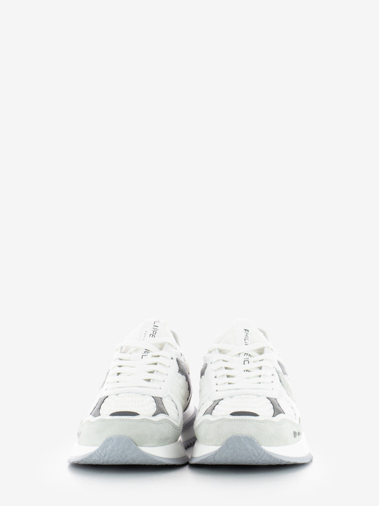 PHILIPPE MODEL - Sneakers Olympique low fancy blanc