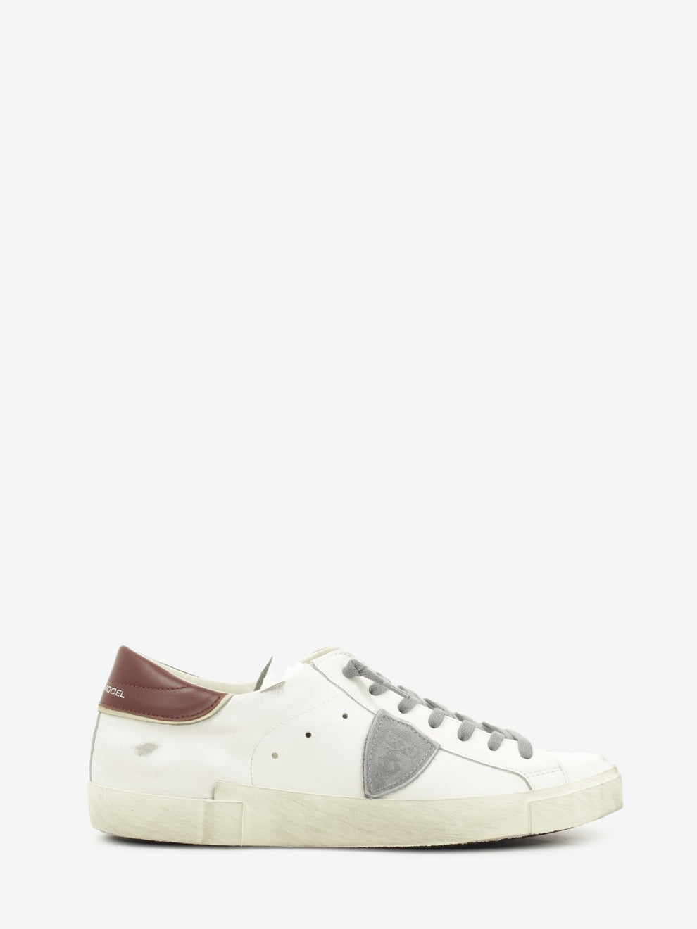 Sneakers PRSX low man White / burgundy calfskin