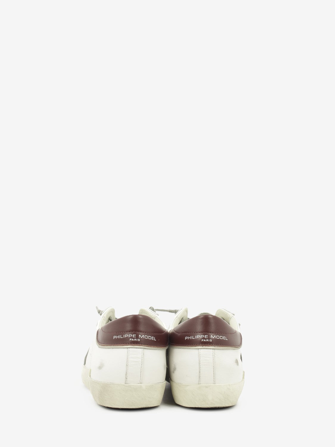 Sneakers PRSX low man White / burgundy calfskin