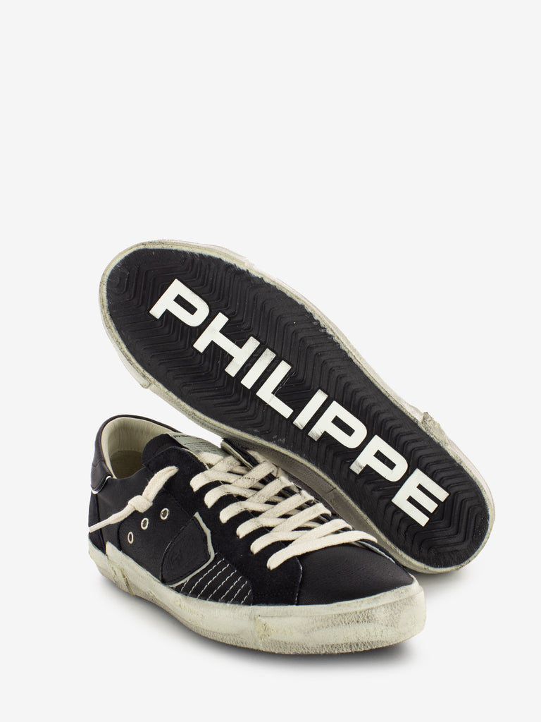 PHILIPPE MODEL - Sneakers Prsx Low mixage pop noir