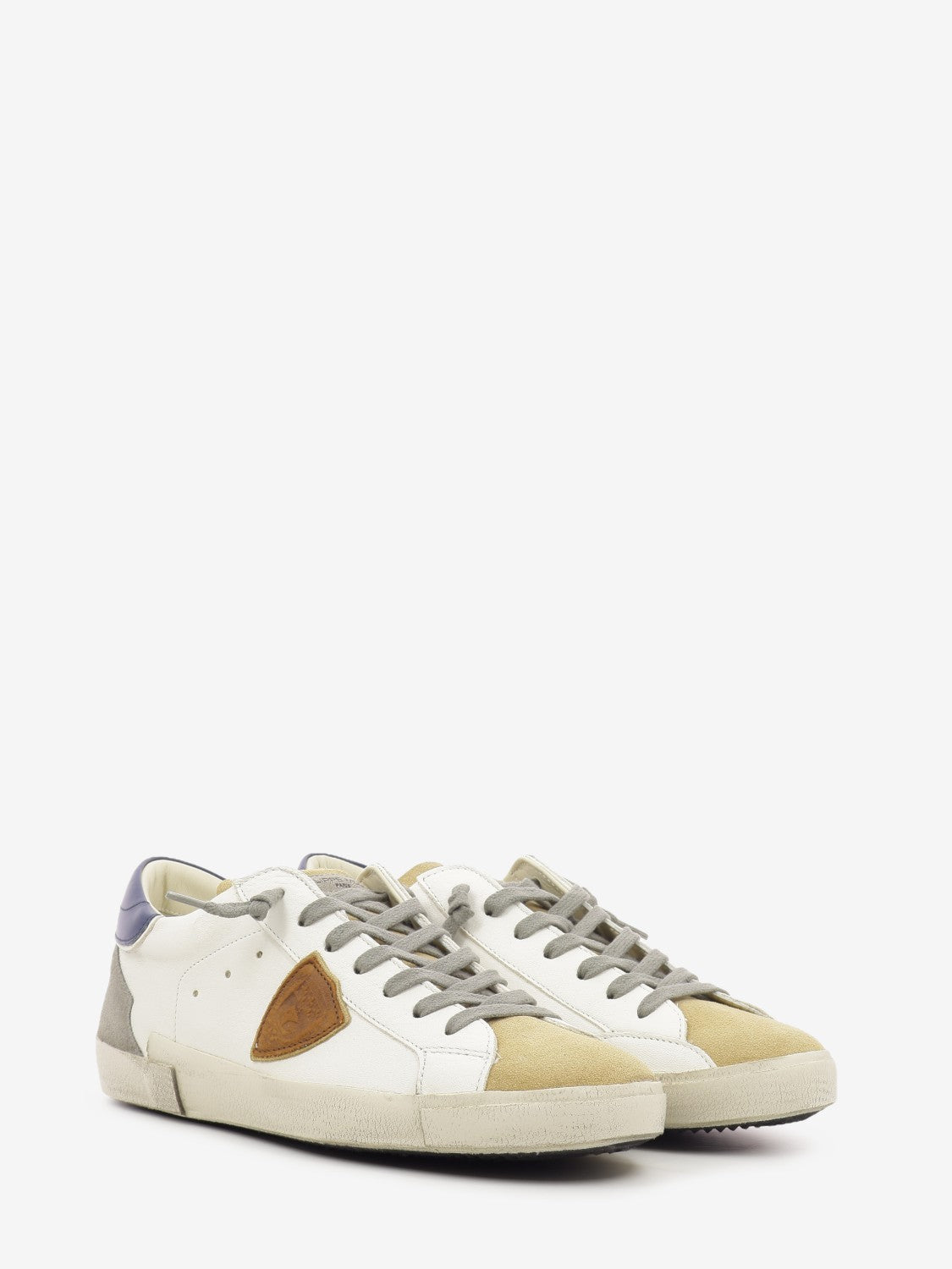 Sneakers PRSX Low vintage mixage blanc / bleu