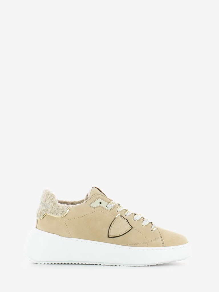 PHILIPPE MODEL - Sneakers Tres Temple low beige