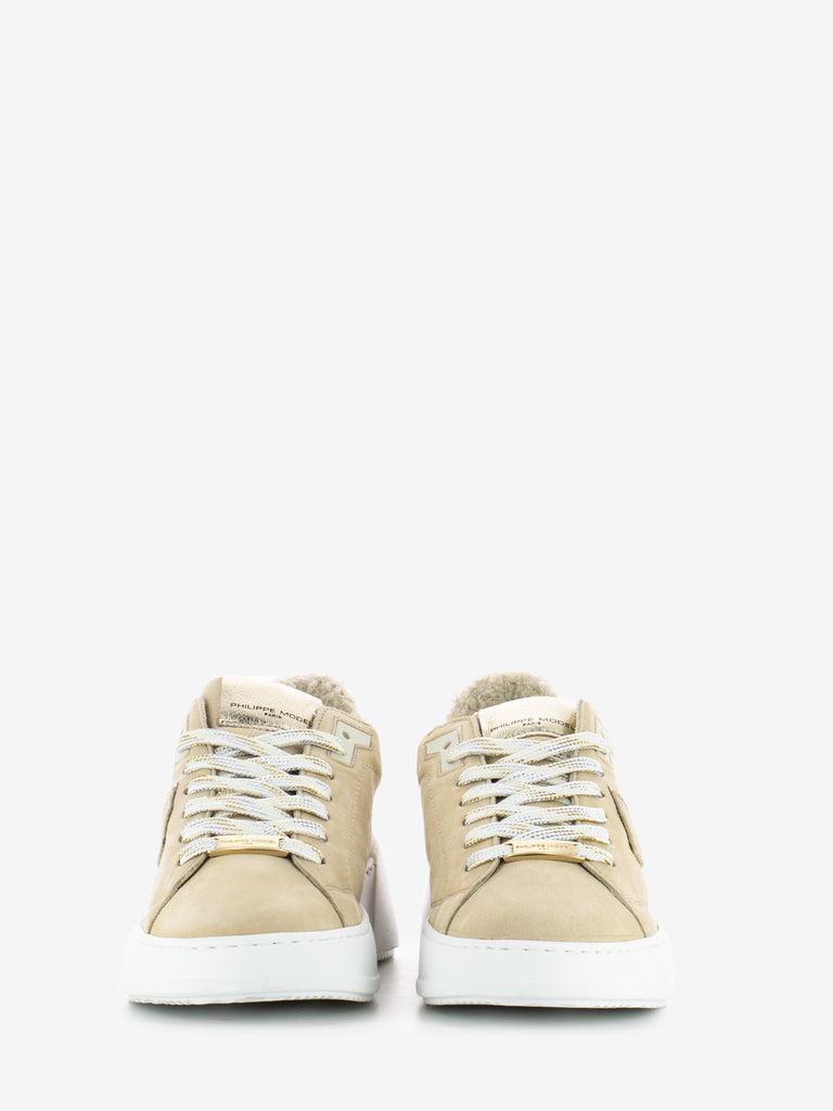 PHILIPPE MODEL - Sneakers Tres Temple low beige