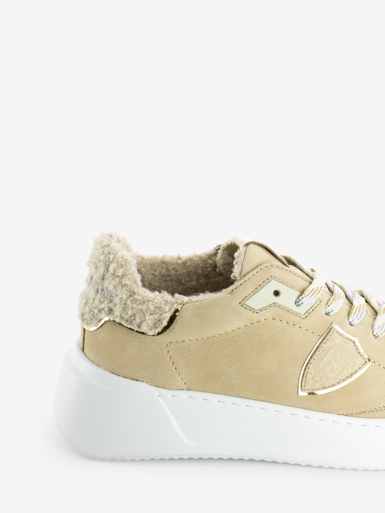 PHILIPPE MODEL - Sneakers Tres Temple low beige