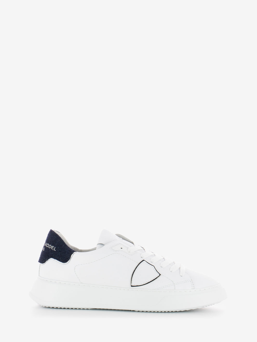 Temple low man veau laine blanc / bleu