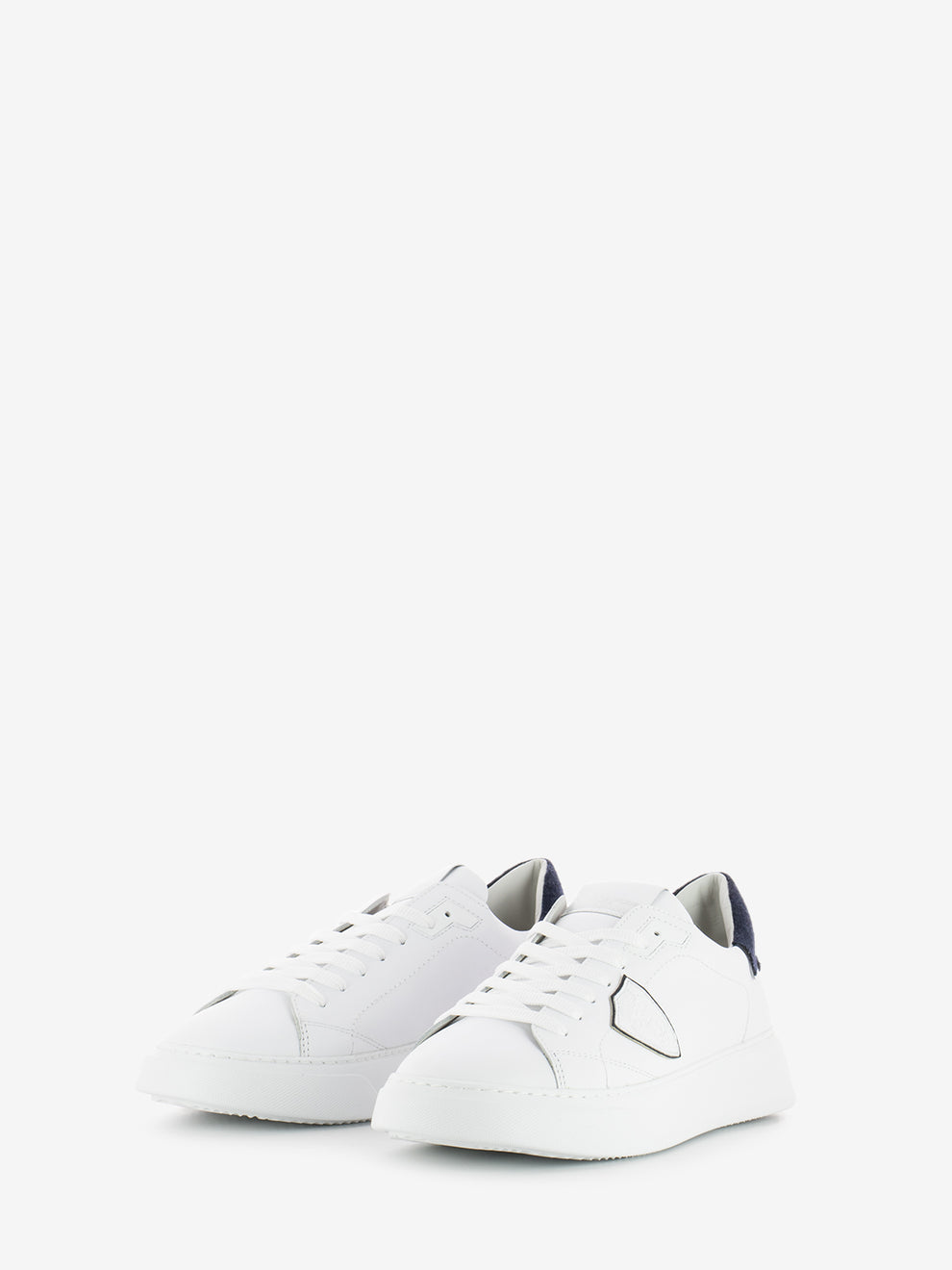 Temple low man veau laine blanc / bleu