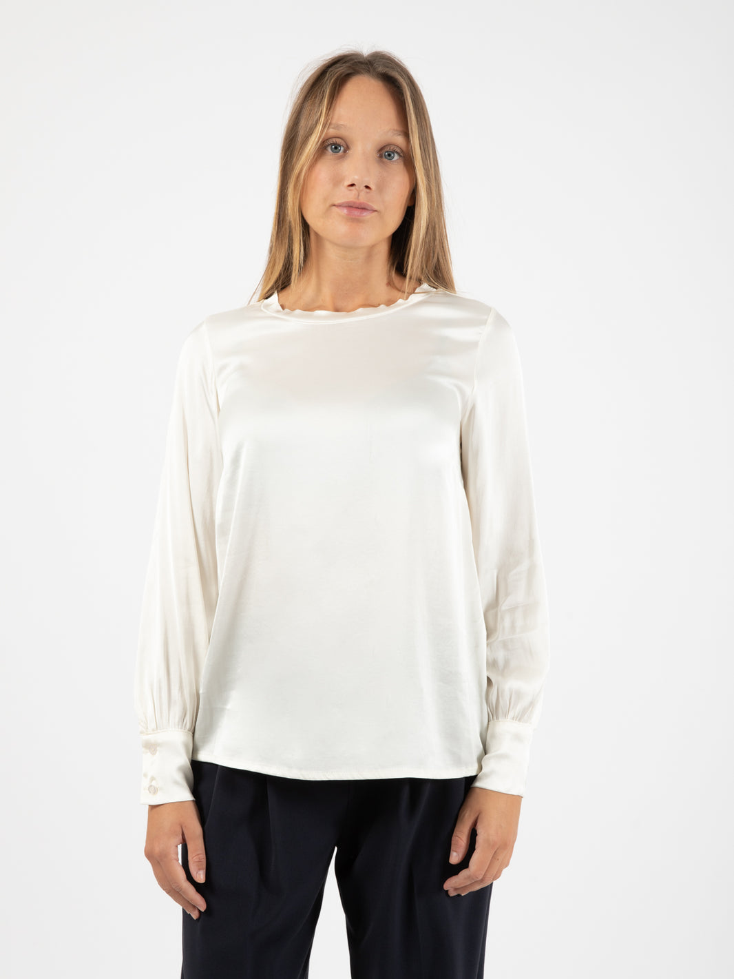 Camicia in viscosa burro