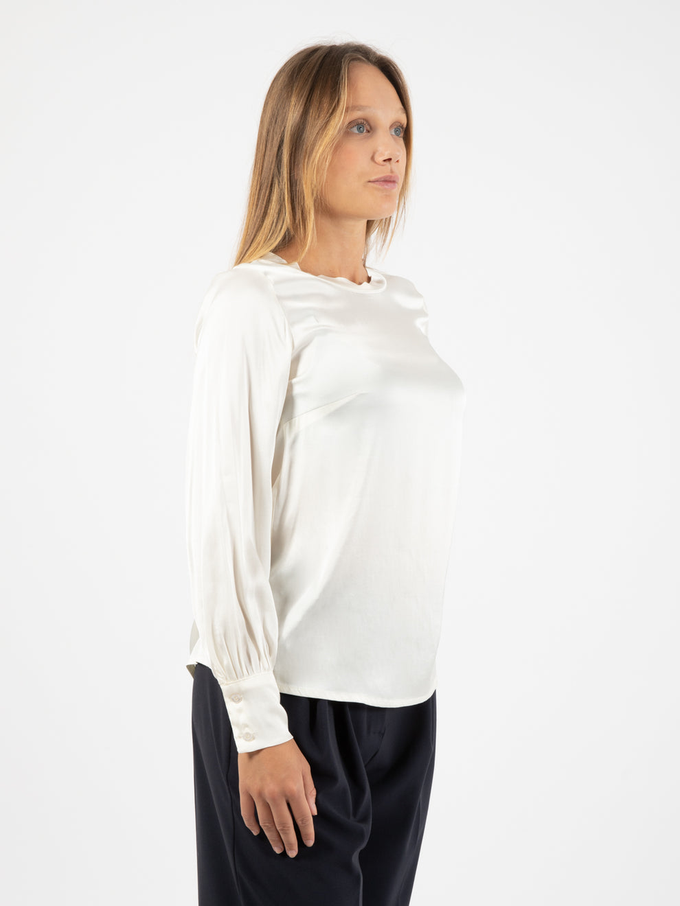 Camicia in viscosa burro