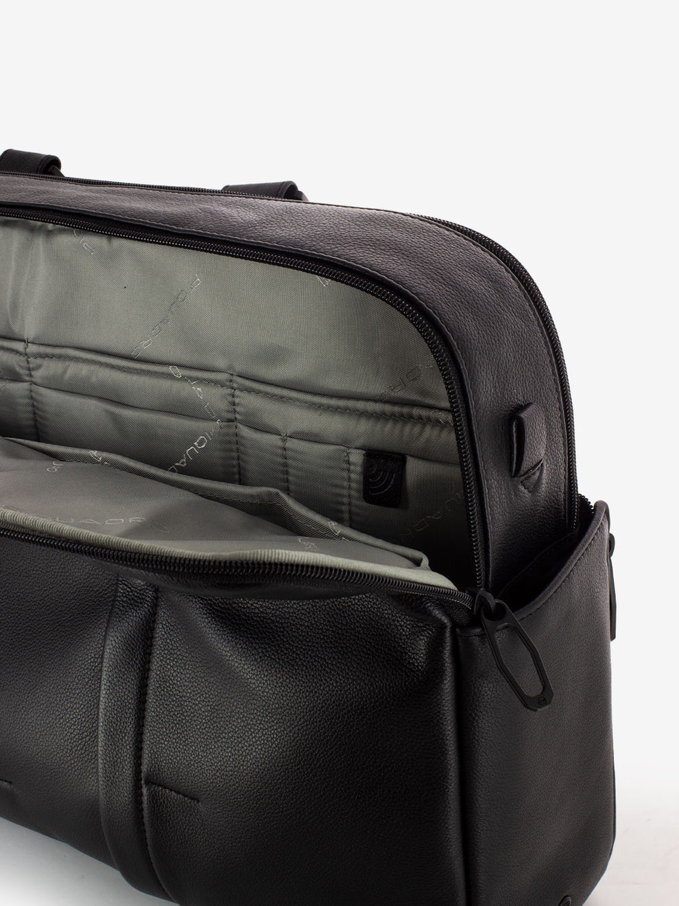 BLACK LEATHER PC AND IPAD®PRO 12;9 BAG CA6026W137_N