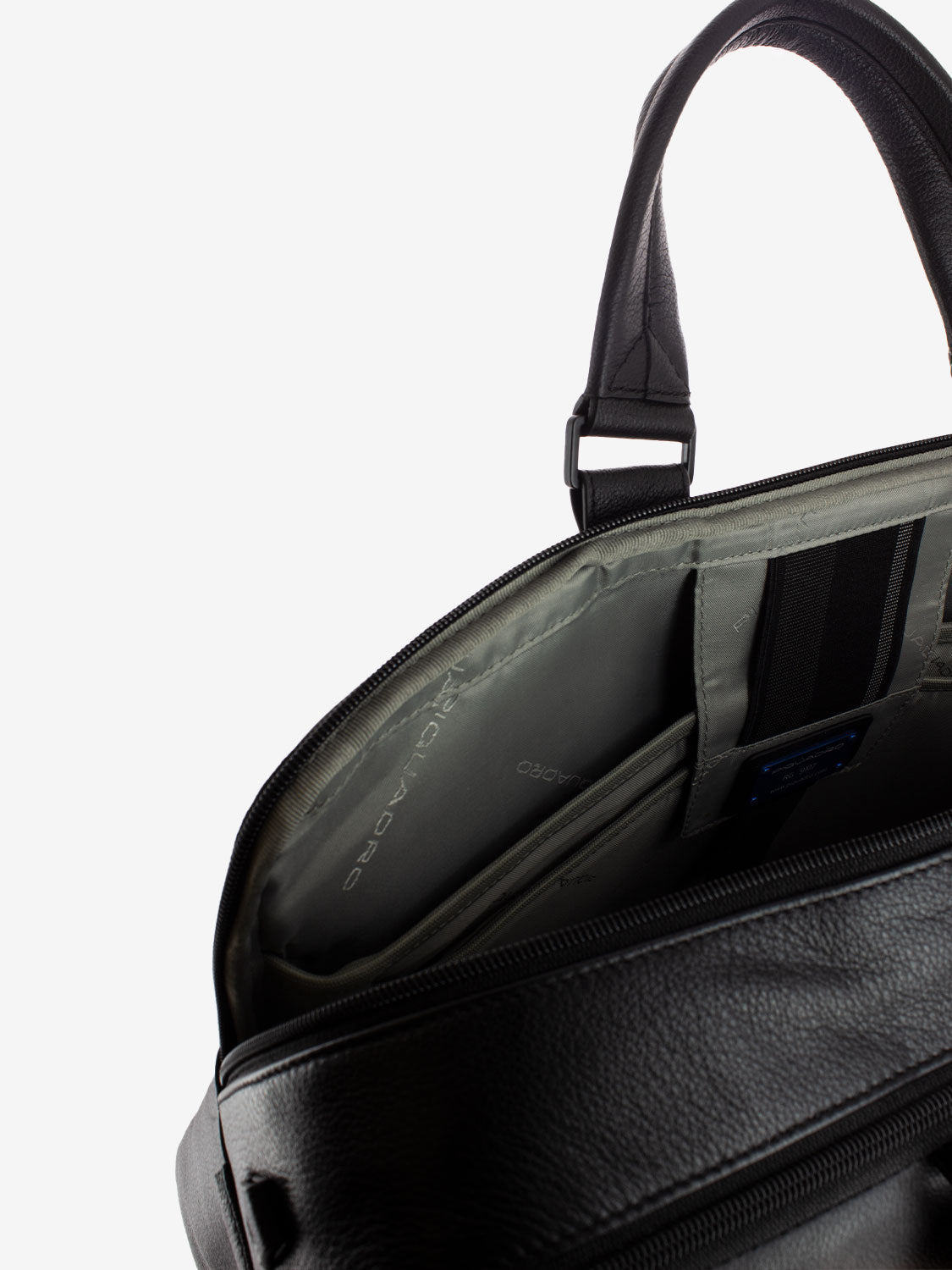 BLACK LEATHER PC AND IPAD®PRO 12;9 BAG CA6026W137_N