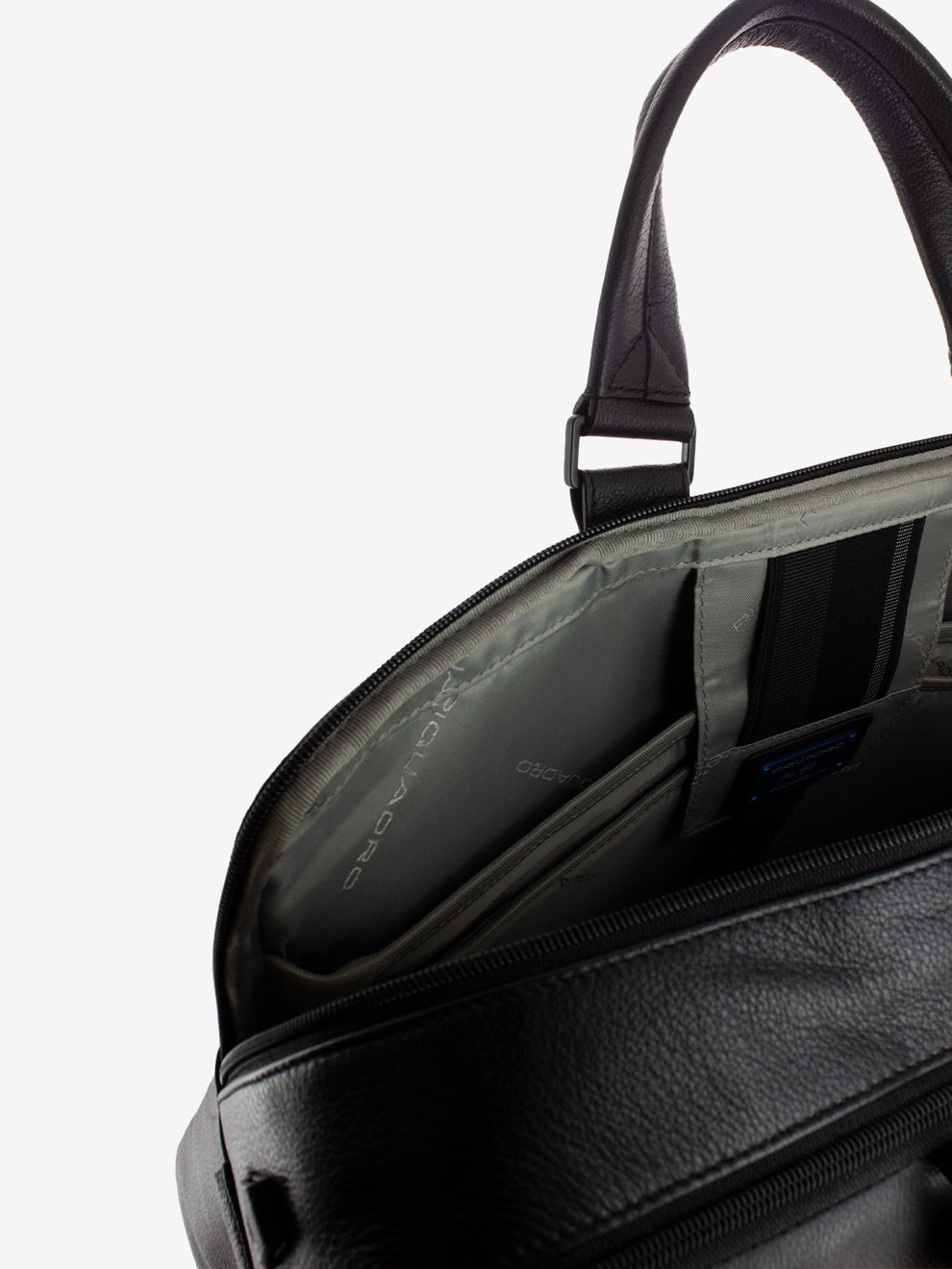 BLACK LEATHER PC AND IPAD®PRO 12;9 BAG CA6026W137_N