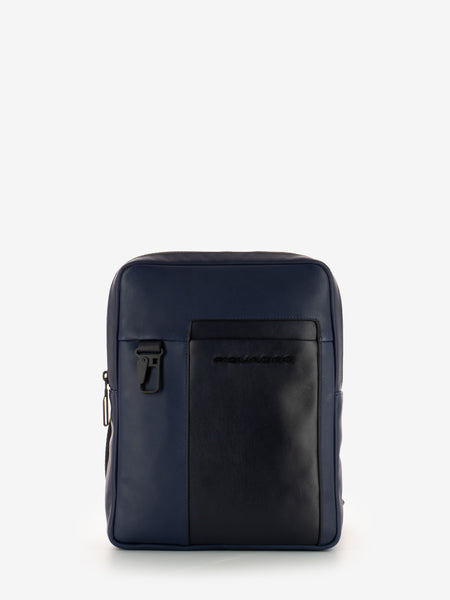 Borsello grande porta Ipad blu